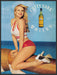 Cutty Sark Whisky  2000s Print Advertisement 2001 Pinup Straddling Boat Mast Fetch-the-Paper