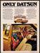 Datsun King Cab Truck 1970s Magazine Print Advertisement 1977 Interior Pickup Datsun King Cab