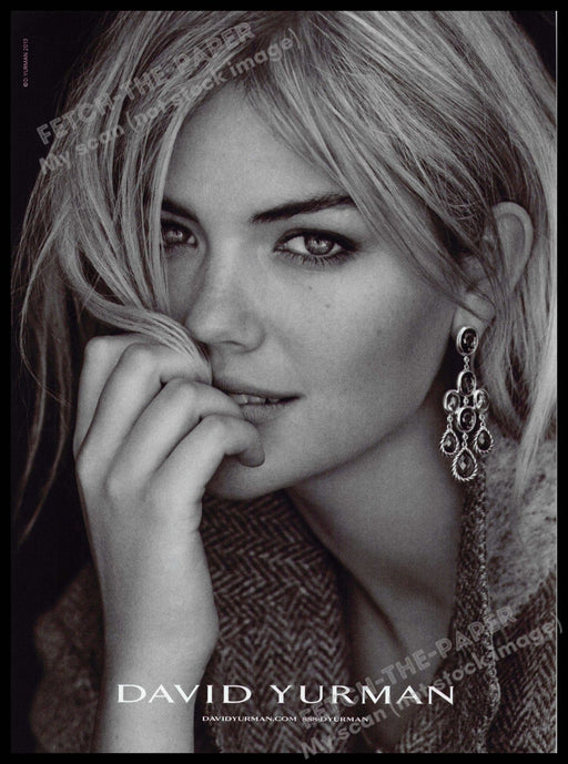 David Yurman 2010s Print Advertisement 2013 Kate Upton Beautiful Jewelry David Yurman