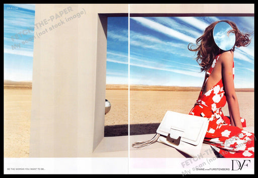 Diane von Furstenberg 2010s Print Advertisement (2 page) 2012 Faceless Model Diane Von Furstenberg