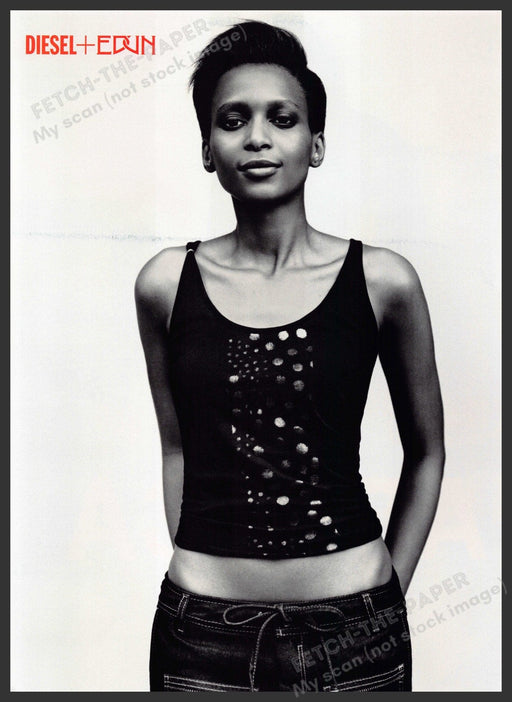 Diesel + Edun 2010s Print Advertisement 2013 Studio Africa Female Model Fetch-the-Paper