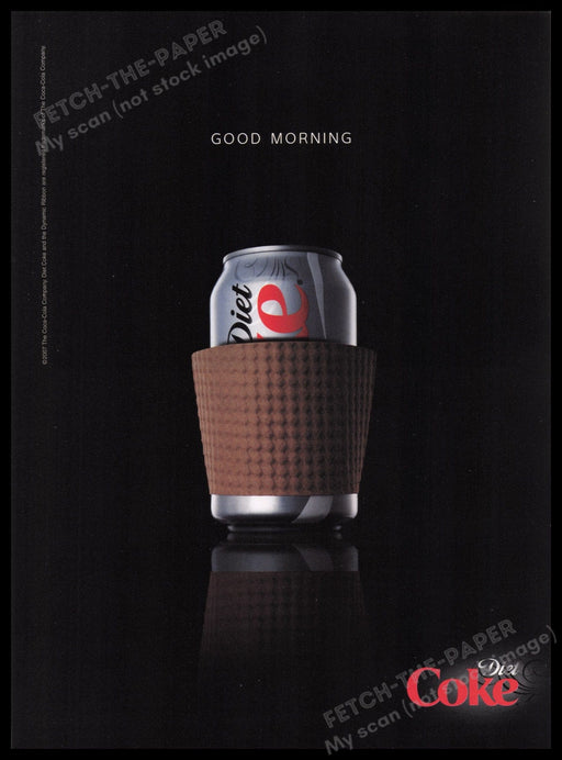 Diet Coke Print Advertisement Ad 2007 Fetch the Paper!