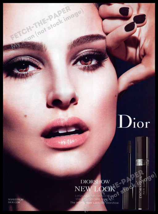 Dior 2010s Magazine Print Advertisement 2012 Natalie Portman Face (Not Product) Dior