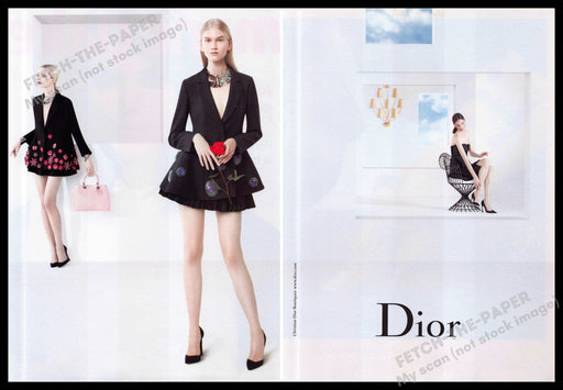 Dior 2010s Print Ad (2 page) 2013 Legs Fashion Mini Skirts Heels Pumps Dior
