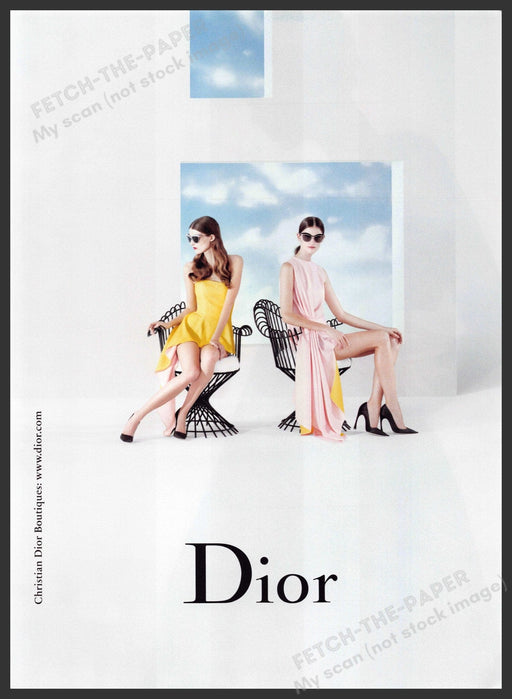 Dior Fashion 2010s Print Advertisement 2013 Legs Minimalist Fetch-the-Paper