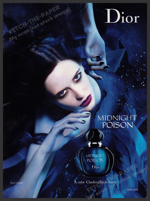 Dior Midnight Poison 2000s Print Advertisement 2007 "A new cinderella is born" Dior