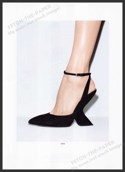 Dior Shoes 2000s Print Advertisement Ad 2013 Legs Weird Heels Fetch the Paper!