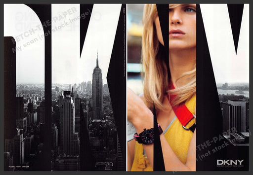 DKNY Donna Karan 2000s Print Advertisement (2 pgs) 2007 NYC Fashion Fetch-the-Paper