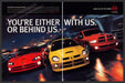 Dodge SRT Series 2000s Print Ad (2 page) 2003 Car Truck Nighttime Fetch-the-Paper