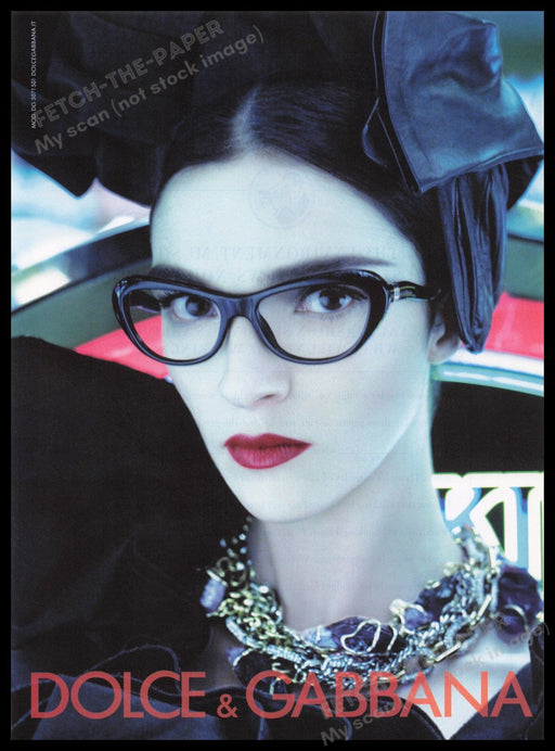 Dolce & Gabbana Eyewear 2000s Print Advertisement Ad 2009 Fetch the Paper!