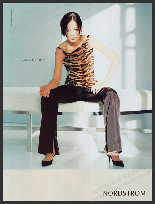 Dolce & Gabbana Shoes 1990s Print Advertisement Ad 1999 Legs Nordstrom Fetch the Paper!