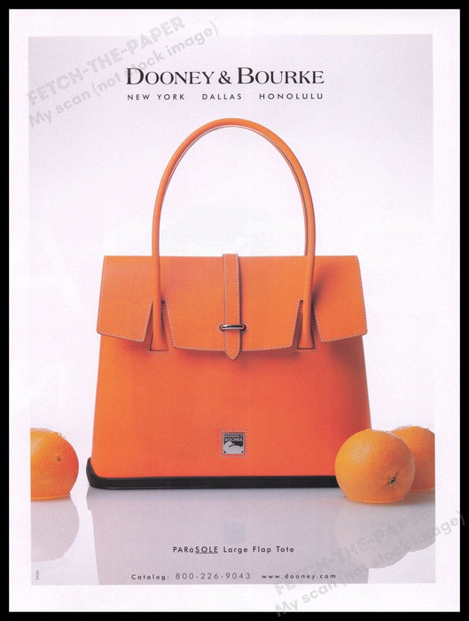 Dooney & Bourke 2000s Print Advertisement Ad 2017 Fetch the Paper!