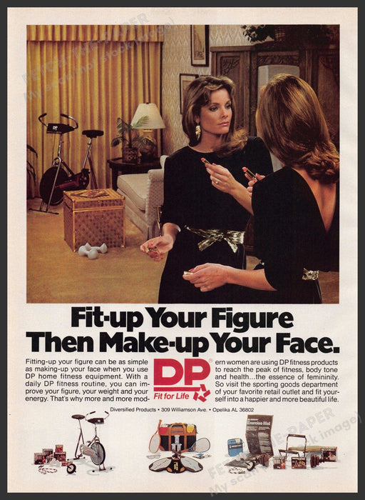 DP Fit for Life 1980s Print Advertisement 1982 "Fit-up your figure" Fetch-the-Paper
