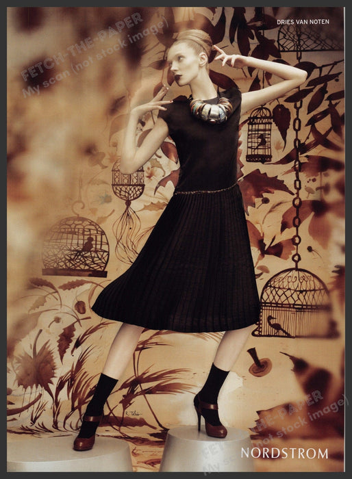 Dries Van Notten Clothing 2000s Print Advertisement Ad 2008 Legs Fetch the Paper!