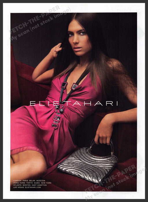 Elie Tahari Fashion 2000s Print Advertisement 2007 Legs Seduction Elie Tahari