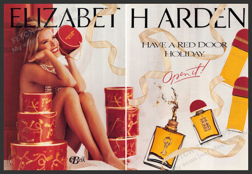 Elizabeth Arden 1990s Print Advertisement (2 pg) 1990 Red Door (Not the perfume) Elizabeth Arden