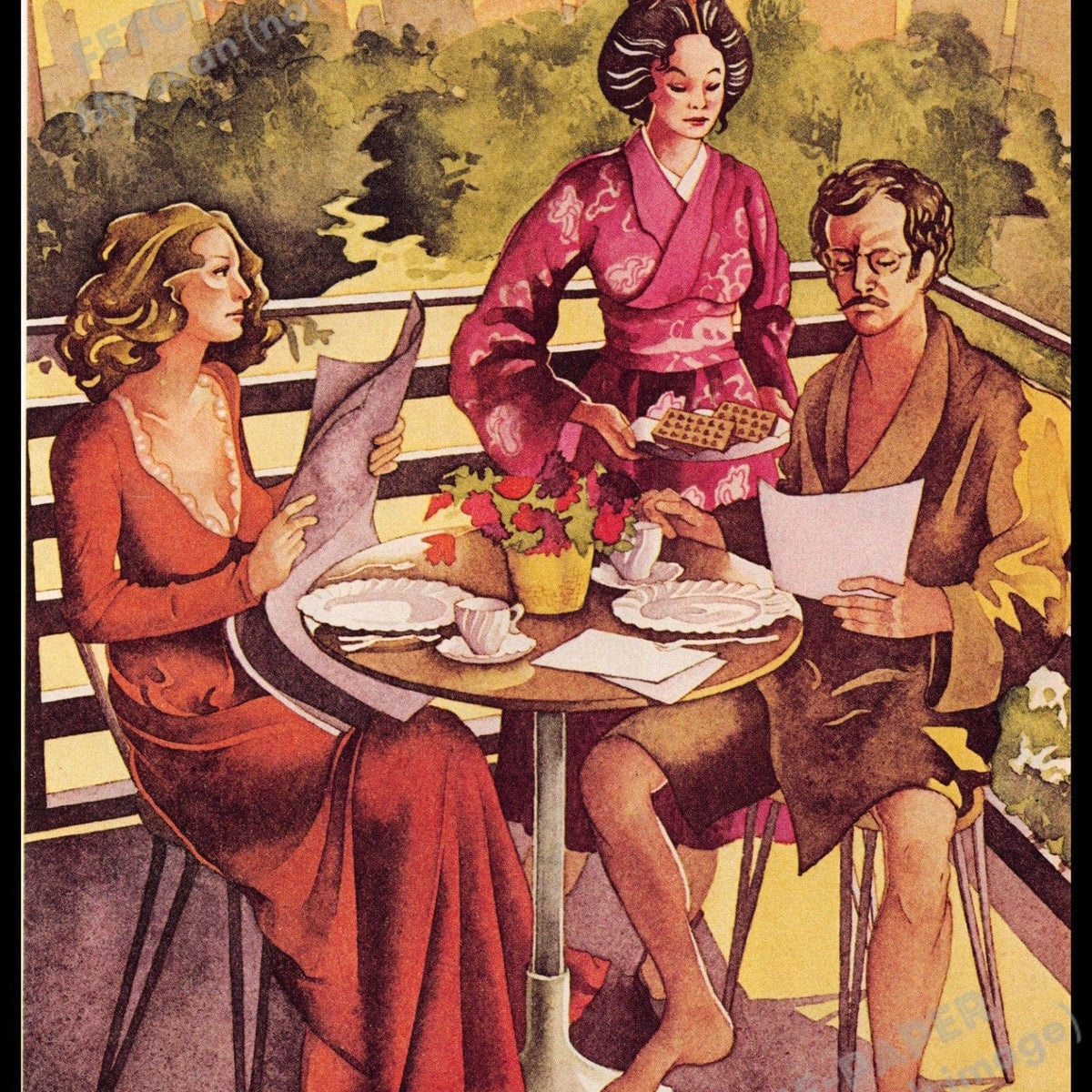 Elizabeth Koda-Callan 1976 Magazine Illustration 