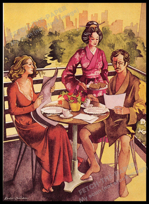 Elizabeth Koda-Callan Artist 1970s Magazine Illustration 1976 "Say No More" Elizabeth Koda-Callan