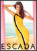 Escada Kendra Spears 2010s Print Advertisement 2013 Beach Curves Colorful Fetch-the-Paper