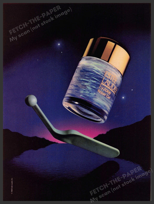 Estee Lauder 1980s Magazine Print Advertisement 1989 Eyzone Estee Lauder