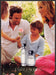 Estee Lauder Pleasures 2000s Print Advertisement 2004 Family Sitting on Grass Fetch-the-Paper