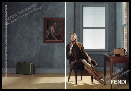 Fendi 2010s Print Advertisement (2 pgs) 2010 Legs Travel Fashion Fetch-the-Paper