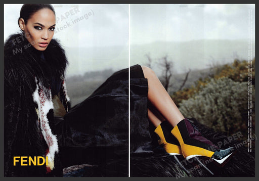 Fendi Fashion Shoes 2010s Print Advertisement (2 page) 2012 Legs Fetch-the-Paper