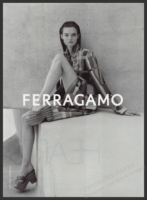 Ferragamo 2020s Print Advertisement Ad 2023 Shoes Legs Cement Salvatore Ferragamo