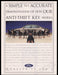 Ford Anti-Theft Key 1990s Print Advertisement Ad 1997 Dobermann Dogs Fetch the Paper!