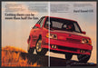 Ford Escort GT 1980s Print Ad (2 pg) Perfume 1987 "Getting there...half the fun" Ford Escort GT
