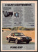 Ford EXP 1980s Print Advertisement 1982 2-Seat Excitement Couple Driving Road Fetch-the-Paper