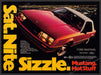 Ford Mustang 1980s Print Advertisement 1981 Sat. Nite Sizzle City Night Lights Fetch-the-Paper
