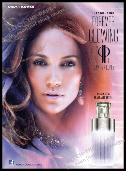 Forever Glowing 2010s Print Advertisement 2013 Jennifer Lopez (Not the product) Forever Glowing
