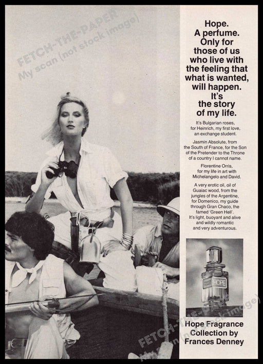 Frances Denney Hope 1970s Magazine Print Ad Adventure 1976 (Not the product) Frances Denney Hope