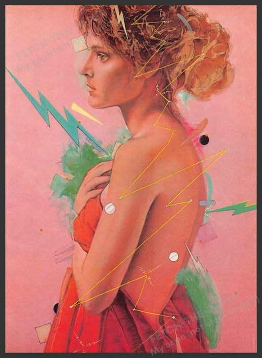 Frank Morris Artist 1980s Magazine Illustration 1982 Misfit Fetch-the-Paper