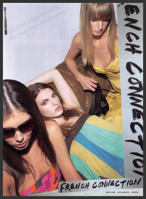 French Connection Fashion 2000s Print Advertisement 2007 Three Friends French Connection