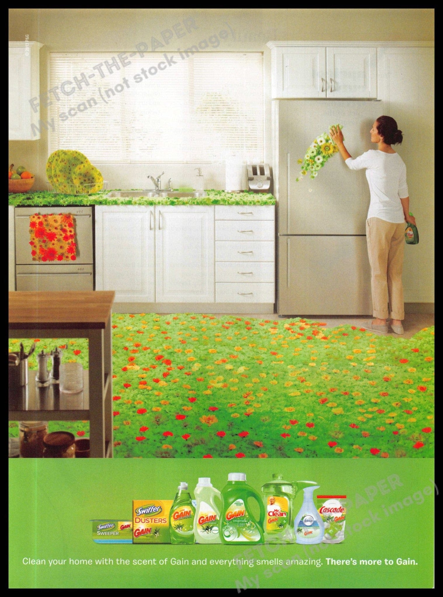 Gain 2013 Magazine Ad - Powerful Kitchen Cleaning Products — Fetch-the ...
