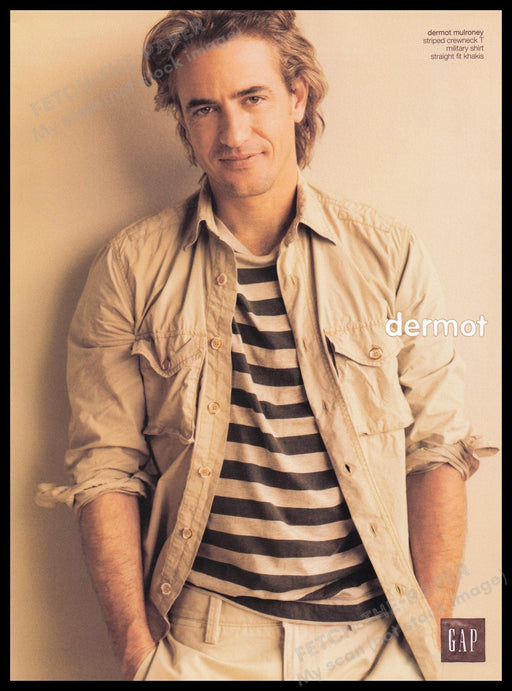 Gap Clothing Dermot Mulroney 2000s Print Advertisement Ad 2007 Fetch-the-Paper