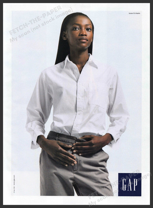 Gap Loose fit Khakis 1990s Print Advertisement 1999 Fetch-the-Paper