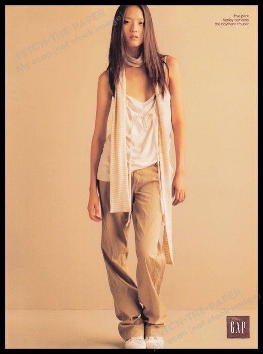 Gap the Boyfriend Trouser Hye Park 2000s Print Advertisement Ad 2007 Fetch-the-Paper