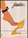 Garolini Shoes 1980s Print Advertisement 1984 Foot Toes Legs Illustration Fetch-the-Paper