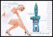 Gillette Satin Care Shaving 1990s Print Advertisement (2 pg) 1998 Sexy Long Legs Fetch the Paper!
