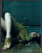 Giuseppe Zanotti 2000s Print Advertisement 2005 Indoor Pool Tile Floor Laying Fetch-the-Paper