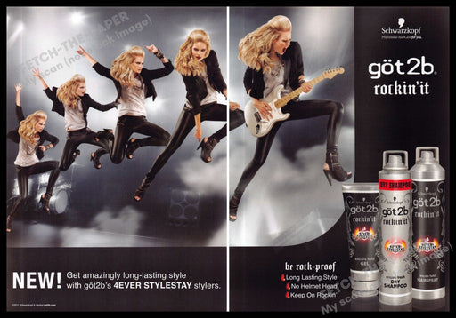 got 2b 2010s Print Ad (2 pg) 2011 Rockin' it Blonde Guitar (Not the product) got 2b