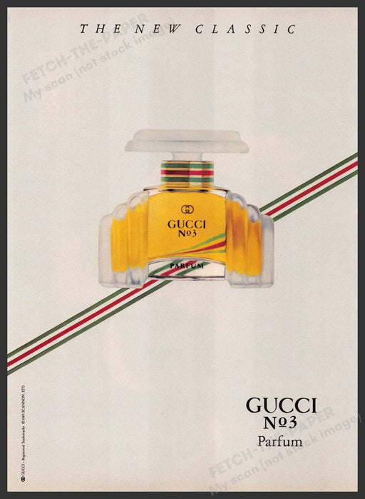 Gucci 1980s Print Advertisement 1985 No. 3 "The New Classic" (Not the product) Gucci