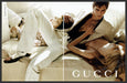 Gucci 2000s Print Advertisement (2 pages) 2005 Threesome Laying Mattress Fetch-the-Paper