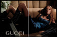 Gucci 2000s Print Advertisement 2005 (2 pages) Legs Couch Reclining Fetch-the-Paper