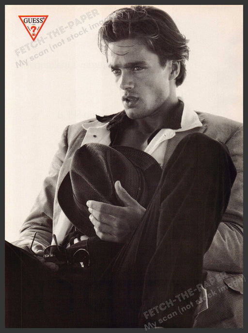 Guess 1990s Print Advertisement Ad 1993 Beiron Andersson Male Model Guess