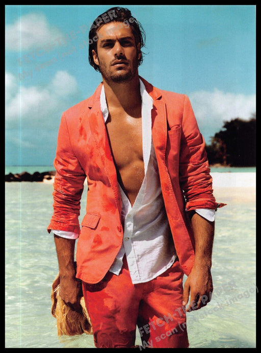 Guess 2010s Magazine Print Ad 2013 Portugese Goncalo Teixeira Sexy Bora Bora Guess