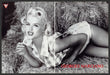 Guess Anna Nicole Smith 1990s Print Advertisement (2 pages) 1992 Straw Hay Bales Fetch the Paper!